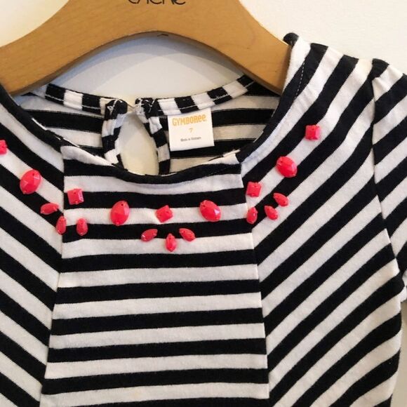 Striped embroidered blouse - Picture 2 of 5